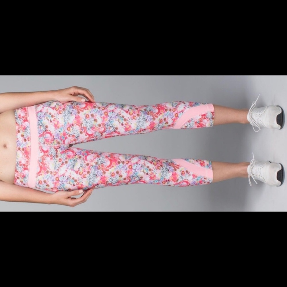Floral Lululemon Cropped Pants